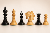 Savano Luxury 4.25” Ebony & Boxwood Chess Pieces