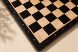 21" Chess Board with Notation - Ebony & Maple Wood