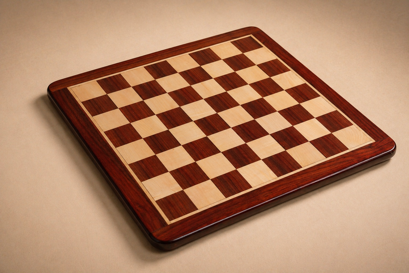 21" Chess Board - Padauk & Maple Wood