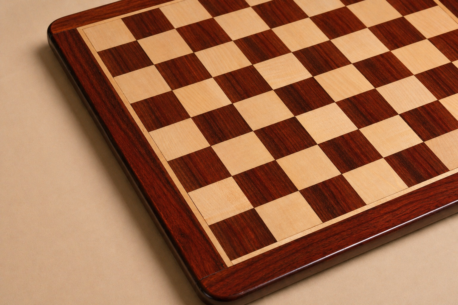 21" Chess Board - Padauk & Maple Wood