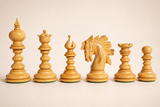 Savano Luxury 4.25” Ebony & Boxwood Chess Pieces