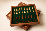 10” Magnetic Travel Chess Set with Drawer – Sheesham & Boxwood