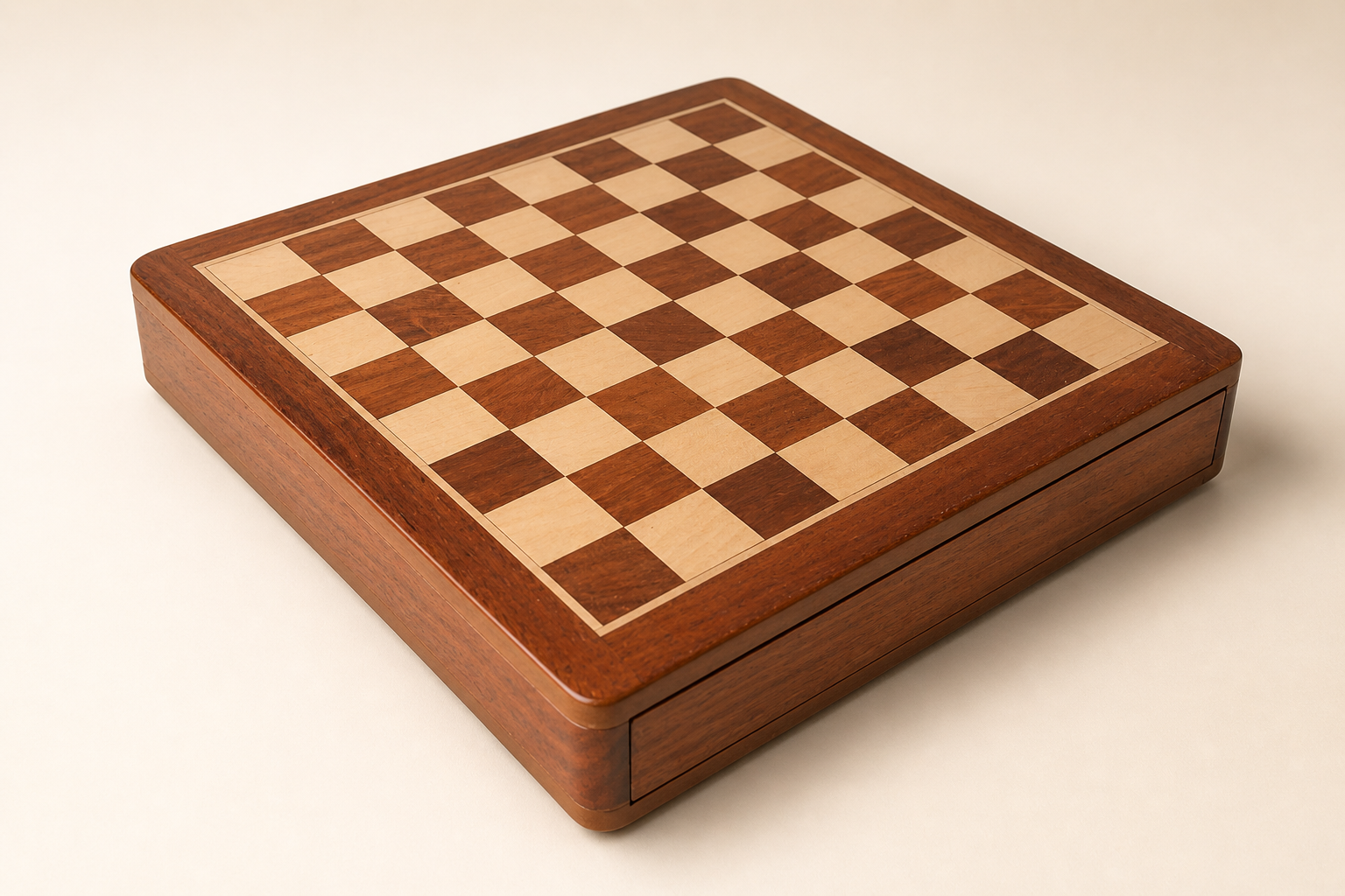 10” Magnetic Travel Chess Set with Drawer – Sheesham & Boxwood