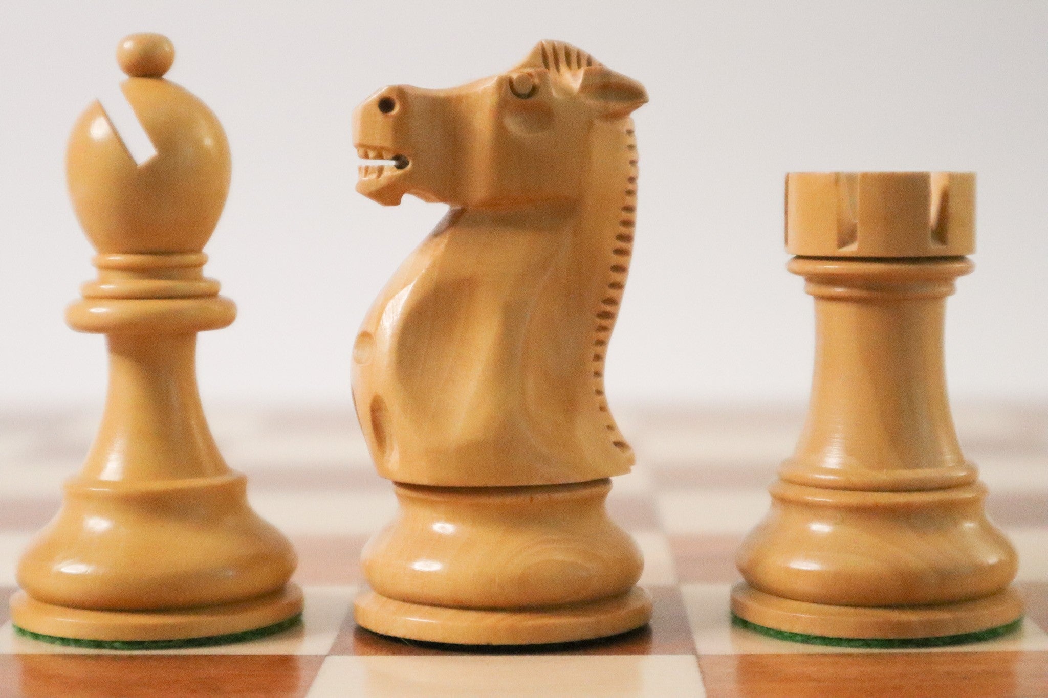 3.75 Spassky Schachfiguren aus Akazien & Buchsbaumholz